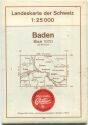 Landeskarte der Schweiz 1:25'000 - Baden Blatt 1070