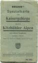Brunn 's Spezial-Karte Das Kaisergebirge und die Kitzbühler Alpen