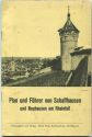 Plan und Führer von Schaffhausen und Neuhausen am Rheinfall 50er Jahre