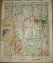 Karte der Eder-Fulda-Landschaft mit rotem Eindruck der Wanderwege um 1910
