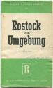 Rostock und Umgebung 50er Jahre - Wanderkarte