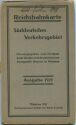 Reichsbahnkarte Süddeutsches Verkehrsgebiet Ausgabe 1921 mit Stations-Verzeichnis