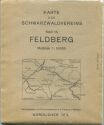 Feldberg 1951 61cm x 83cm 1:50'000 - nördlicher Teil - Karte