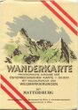107 Mattersburg 1955 - Wanderkarte mit Umschlag