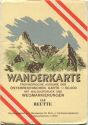 115 Reutte 1952 - Wanderkarte mit Umschlag