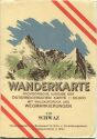 119 Schwaz 1947 - Wanderkarte mit Umschlag