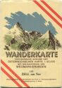123 Zell am See 1950 - Wanderkarte mit Umschlag