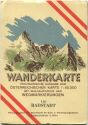 126 Radstadt 1947 - Wanderkarte mit Umschlag