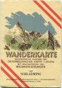 127 Schladming 1950 - Wanderkarte mit Umschlag