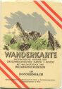 129 Donnersbach 1955 - Wanderkarte mit Umschlag