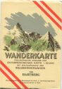 136 hartberg 1955 - Wanderkarte mit Umschlag
