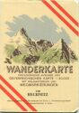 138 Rechnitz 1956 - Wanderkarte mit Umschlag