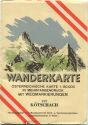 197 Kötschach 1953 - Wanderkarte mit Umschlag
