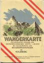 83 Sulzberg 1953 - Wanderkarte mit Umschlag