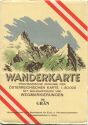 84 Grän 1952 - Wanderkarte mit Umschlag