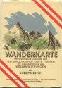 88 Achenkirch 1953 - Wanderkarte mit Umschlag