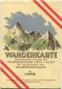 92 Lofer 1952 - Wanderkarte mit Umschlag