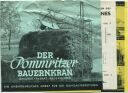 Maschinenfabrik Hermann Raussendorf Singwitz-Bautzen - Pommritzer Bauernkran - Faltblatt mit