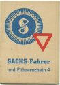 Sachs-Fahrer und Führerschein 1938 - Prüfungsfragen und Antworten