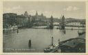 Postkarte - Stettin - An der Baumbr&uuml;cke