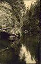 Ansichtskarte - 01855 Hinterhermsdorf - Kahnfahrt an der oberen Schleuse