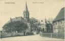 Postkarte - Dresden-Kaditz - Pfarrhaus und Kirche