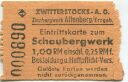 Zwitterstocks AG - Zinnbergwerk Altenberg - Eintrittskarte