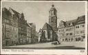 Postkarte - Meissen - Markt - Frauenkirche