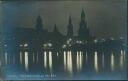 Ansichtskarte - Dresden - Elbe - Nachtaufnahme