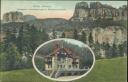 Postkarte - Falkenstein - Schrammsteingebiet - Schrammsteinbaude