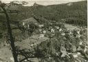 Oybin - Blick vom Berg Oybin zum Scharfenstein - Foto-AK