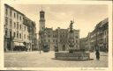 Ansichtskarte - Zittau - Markt mit Rathaus - Strassenbahn