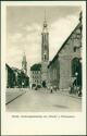 Görlitz - Dreifaltigkeitskirche mit Mönch und Rathausturm - Foto-AK 50er Jahre