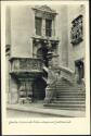 Görlitz - Historische Rathaustreppe mit Justitiasäule - Foto-AK 50er Jahre