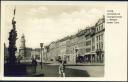 Görlitz - Leninplatz mit Georgsbrunnen und Reichenbacher Turm - Foto-AK 50er Jahre