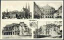 Postkarte - Görlitz - Theater - Stadthalle - Rathaus 50er Jahre