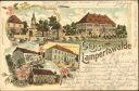 Ansichtskarte - Gruss aus Lampertswalde - Schloss - Gasthaus zur Tanne