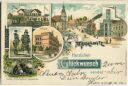 Postkarte - Meuselwitz - Bahnhof - Schule