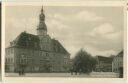 Postkarte - Borna - Marktplatz mit Rathaus