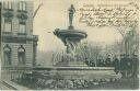 Postkarte - Leipzig - Zierbrunnen auf dem Löhrsplatz