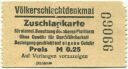 Völkerschlachtdenkmal - Eintrittskarte Zuschlagskarte