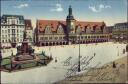 Postkarte - Leipzig - Marktplatz und altes Rathaus