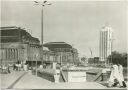 Leipzig - Hauptbahnhof mit Wohnhochhaus - Wintergartenstraße - Foto-AK