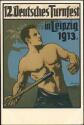 Postkarte - XII Deutsches Turnfest 1913