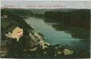 Postkarte - Bernburg - Saalepartie - Blick von der Schlossterrasse