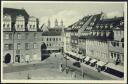 Postkarte - Naumburg an der Saale - Marktplatz - Heinrich Schmidt Schirme 30er Jahre