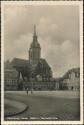 Naumburg an der Saale - Markt mit Wenzelskirche - Foto-AK 40er Jahre