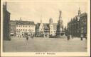 Postkarte - Halle an der Saale - Marktplatz