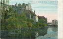 Postkarte - Halle an der Saale - Partie an der Saale mit Dom