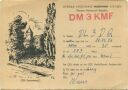 QSL - Funkkarte - DM3KMF - Halle 1956 - QTH-Spremberg